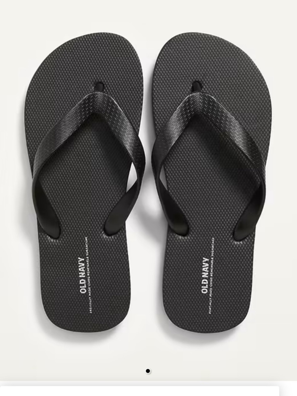 Old Navy Black Men's Textured Flip Flops